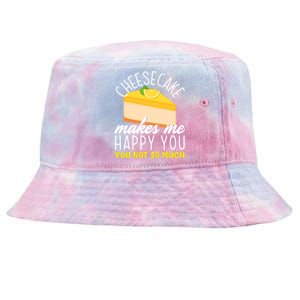 Cheesecake Makes Me Happy Cheese Cake Dessert Great Gift Tie-Dyed Bucket Hat