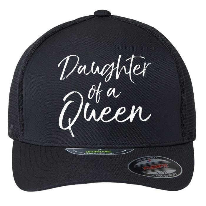 Cute Matching Mom & Daughter Gift Daughter Of A Queen Flexfit Unipanel Trucker Cap