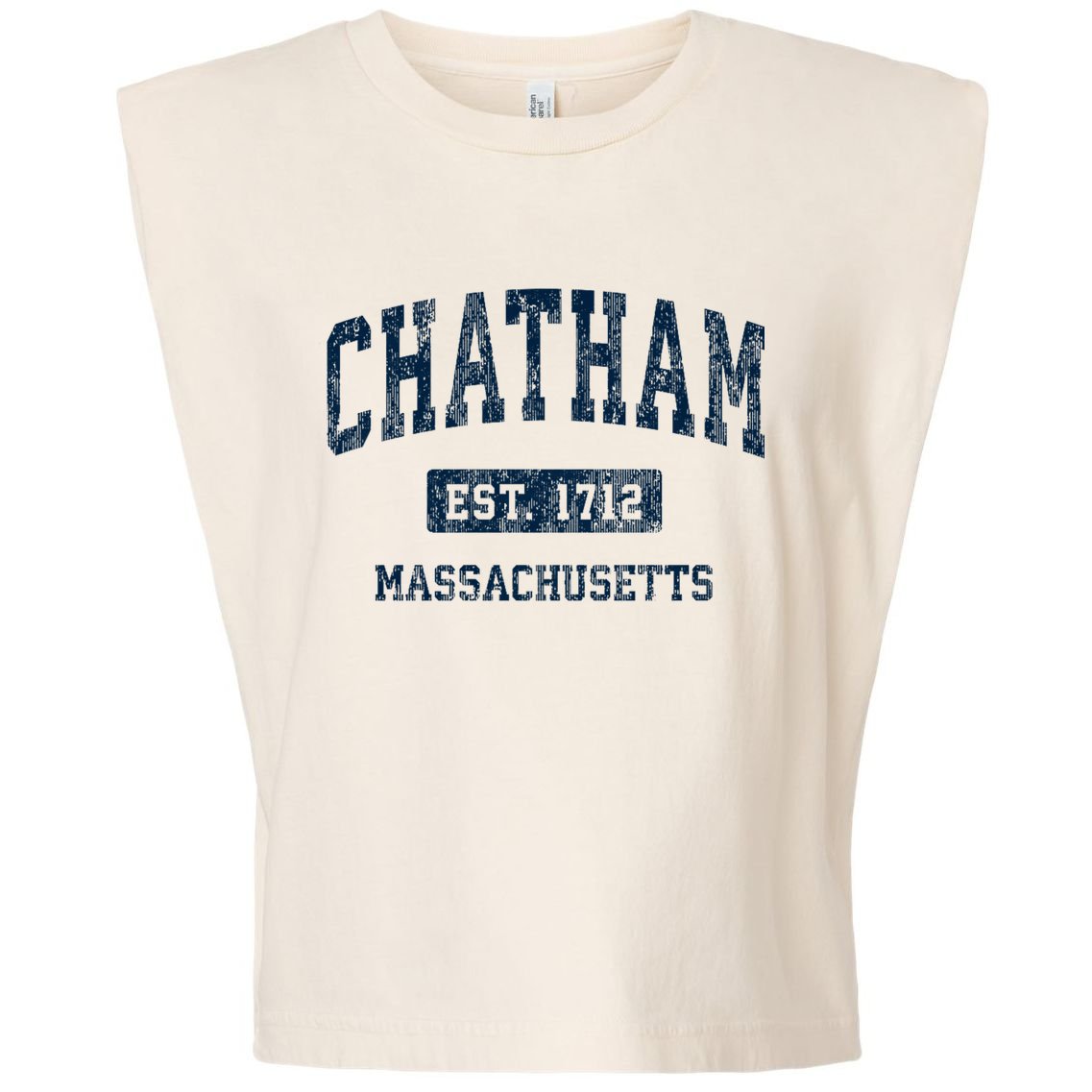 Chatham Massachusetts Ma Vintage Athletic Sports Garment-Dyed Women's Muscle Tee