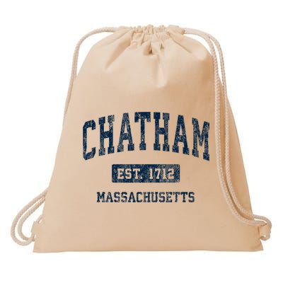 Chatham Massachusetts Ma Vintage Athletic Sports Drawstring Bag