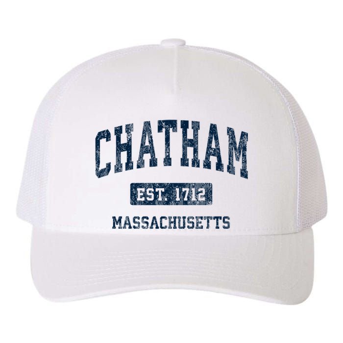 Chatham Massachusetts Ma Vintage Athletic Sports Yupoong Adult 5-Panel Trucker Hat