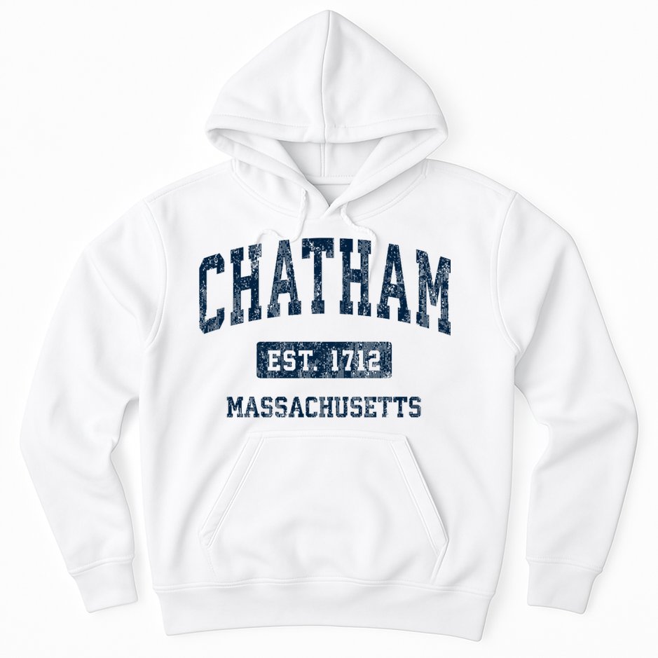 Chatham Massachusetts Ma Vintage Athletic Sports Hoodie