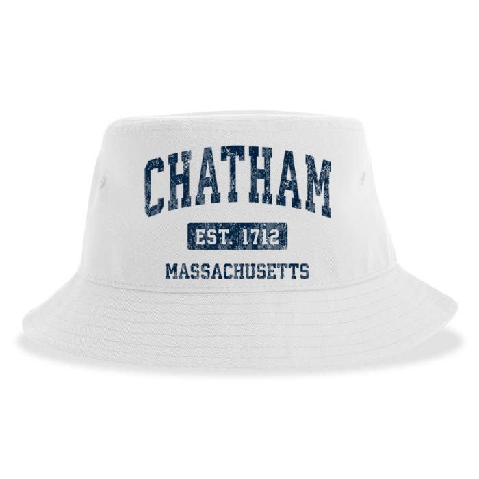 Chatham Massachusetts Ma Vintage Athletic Sports Sustainable Bucket Hat