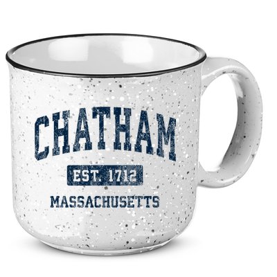 Chatham Massachusetts Ma Vintage Athletic Sports 15oz Campfire Ceramic Mug