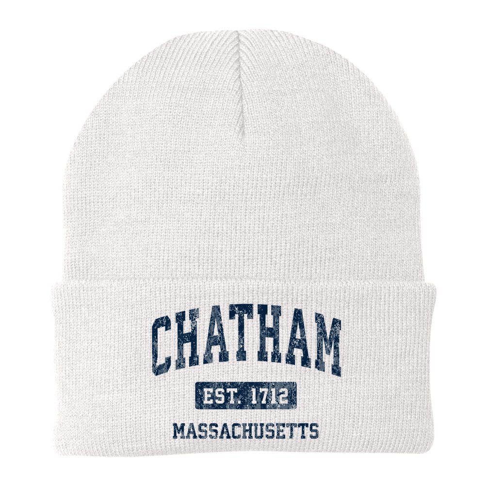 Chatham Massachusetts Ma Vintage Athletic Sports Beanie