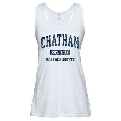 Chatham Massachusetts Ma Vintage Athletic Sports Ladies Essential Flowy Tank