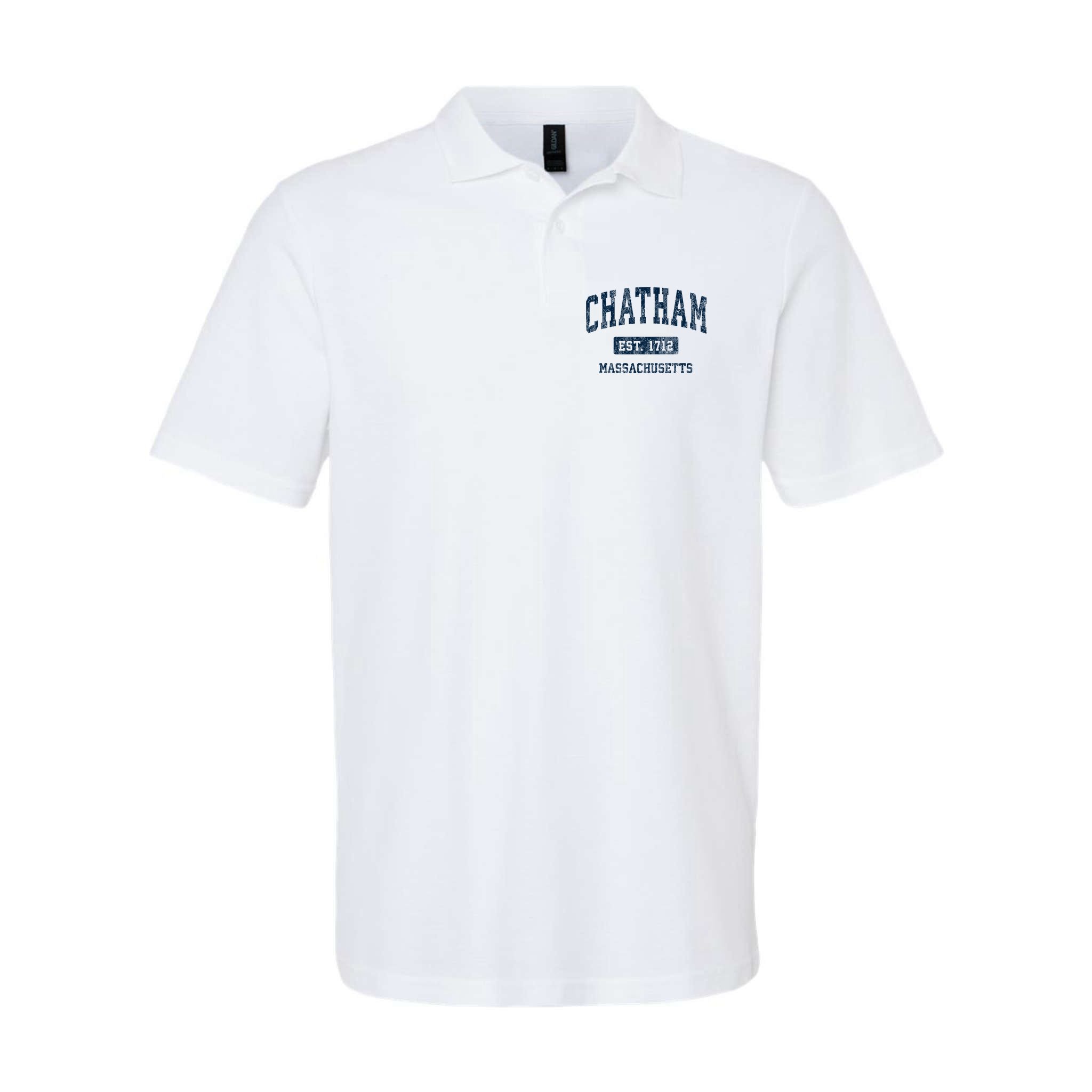 Chatham Massachusetts Ma Vintage Athletic Sports Polo