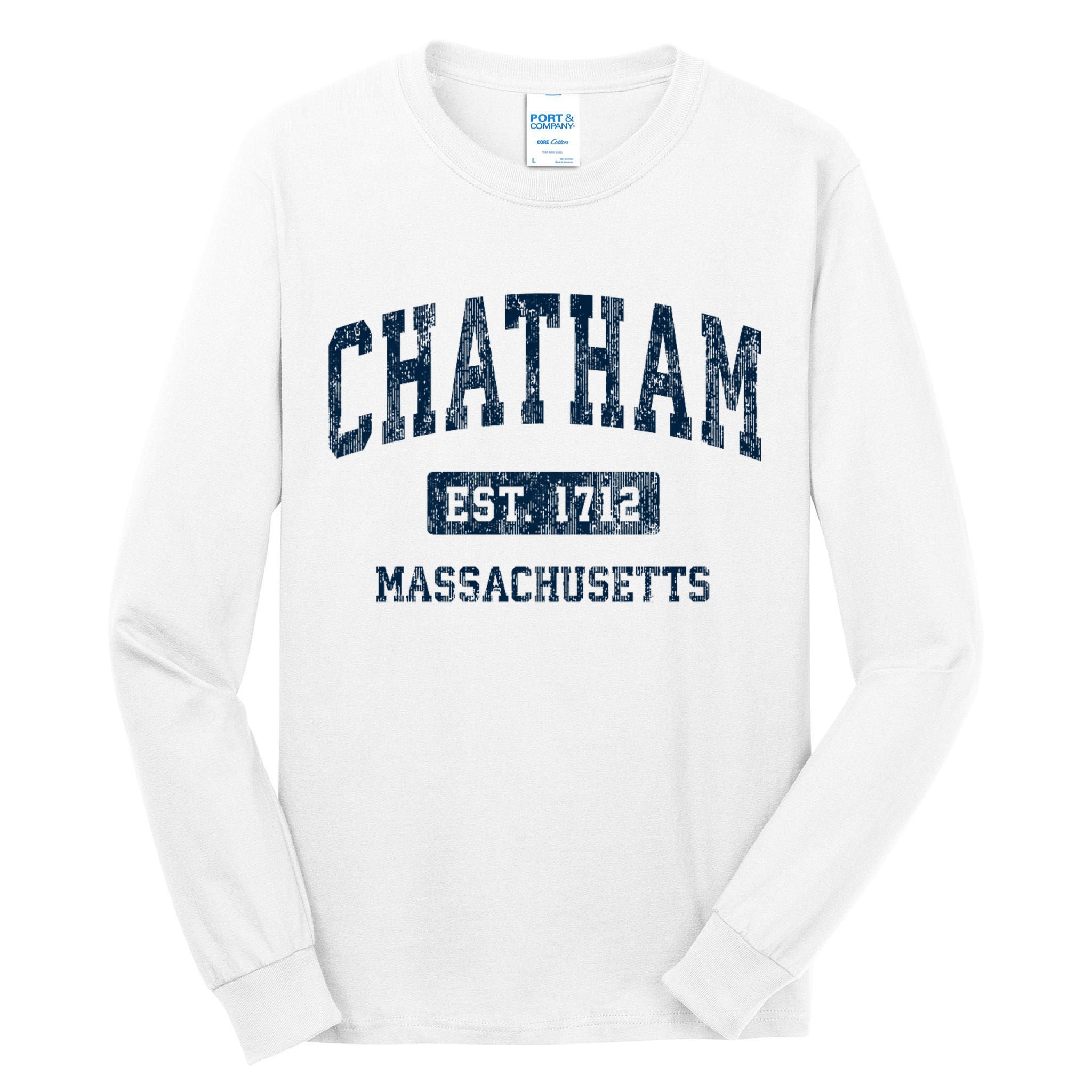 Chatham Massachusetts Ma Vintage Athletic Sports Tall Long Sleeve T-Shirt