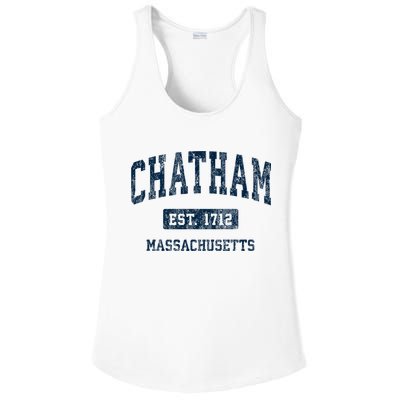 Chatham Massachusetts Ma Vintage Athletic Sports Ladies PosiCharge Competitor Racerback Tank