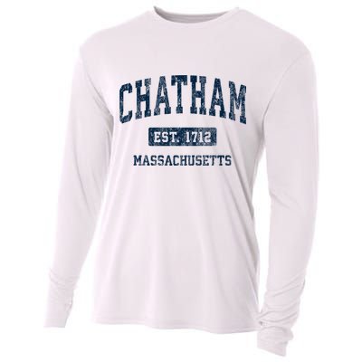 Chatham Massachusetts Ma Vintage Athletic Sports Cooling Performance Long Sleeve Crew