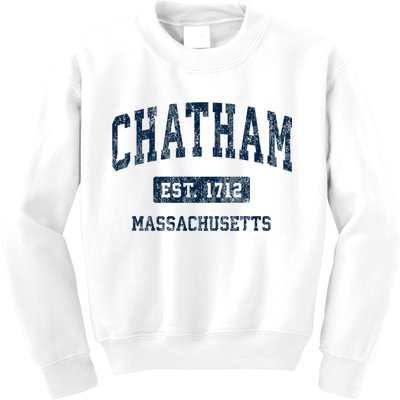 Chatham Massachusetts Ma Vintage Athletic Sports Kids Sweatshirt