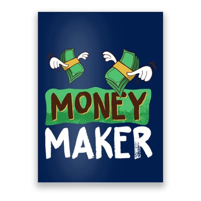 Classic Money Maker Rich Man Rules Dollars Business Gift Poster