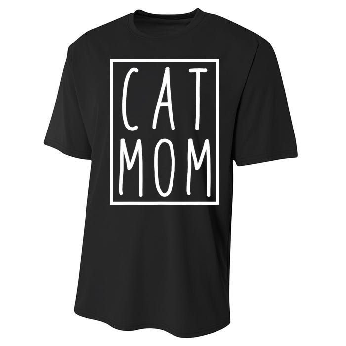 Cat Mom Mothers Day Cat Mother Performance Sprint T-Shirt