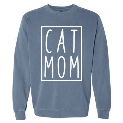 Cat Mom Mothers Day Cat Mother Garment-Dyed Sweatshirt