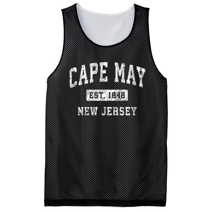 Cape May New Jersey Nj Vintage Established Sports Mesh Reversible Basketball Jersey Tank