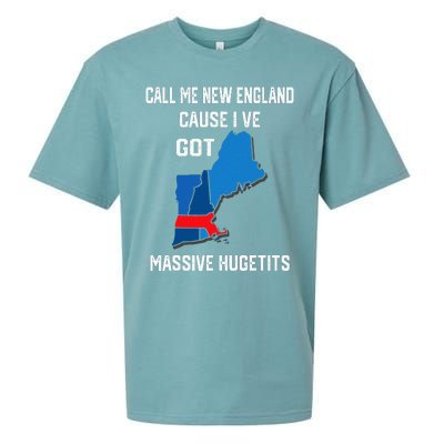 Call Me New England Cause I Ve Got Massive Hugetits Sueded Cloud Jersey T-Shirt