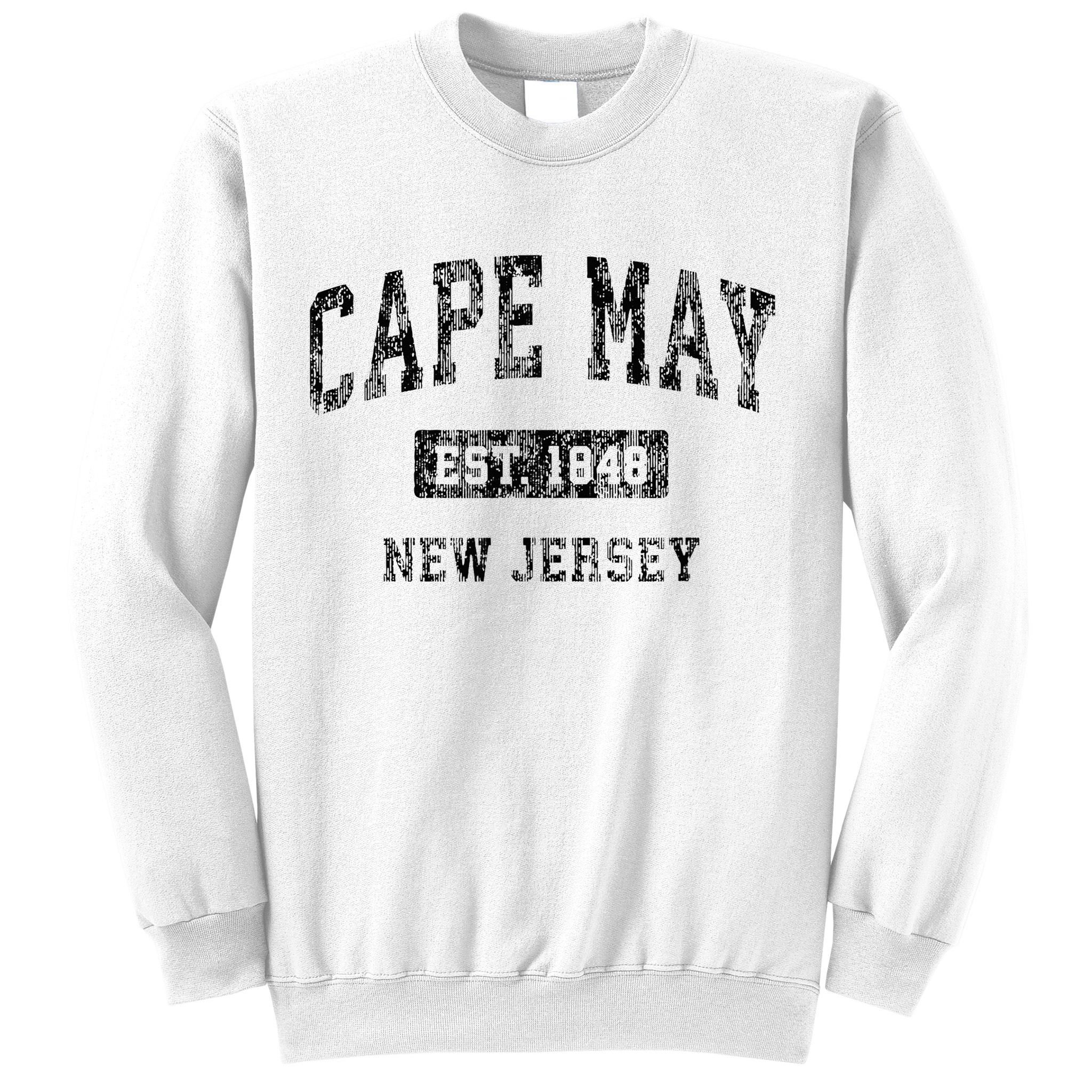 Cape May New Jersey Nj Vintage Sports Sweatshirt