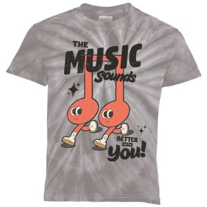 Cute Musical Note Symbols Kids Tie-Dye T-Shirt