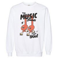 Cute Musical Note Symbols Garment-Dyed Sweatshirt