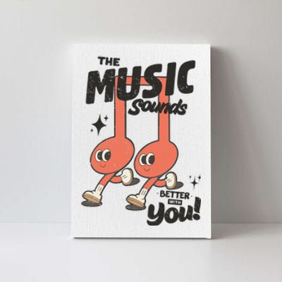 Cute Musical Note Symbols Canvas