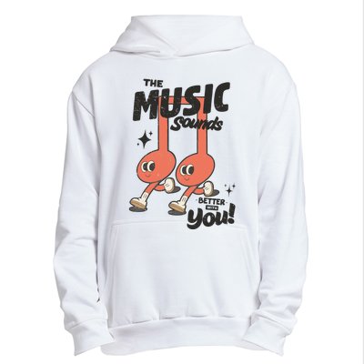 Cute Musical Note Symbols Urban Pullover Hoodie