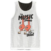 Cute Musical Note Symbols Mesh Reversible Basketball Jersey Tank