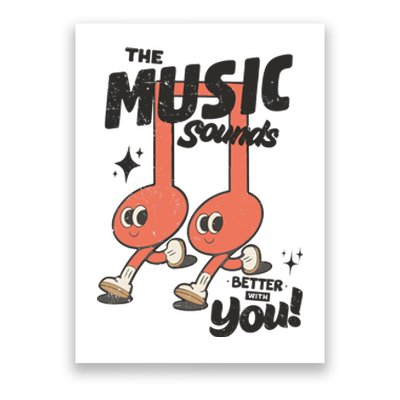 Cute Musical Note Symbols Poster