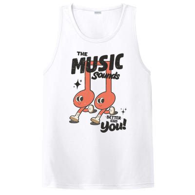 Cute Musical Note Symbols PosiCharge Competitor Tank