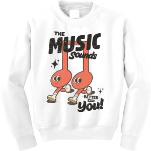 Cute Musical Note Symbols Kids Sweatshirt