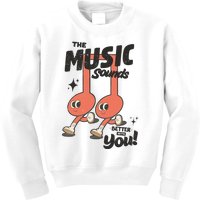 Cute Musical Note Symbols Kids Sweatshirt