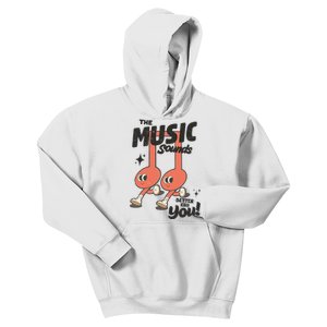 Cute Musical Note Symbols Kids Hoodie