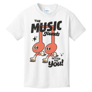 Cute Musical Note Symbols Kids T-Shirt