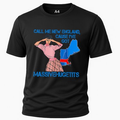 Call Me New England Cause I Got Massivehugetits Performance Shirt