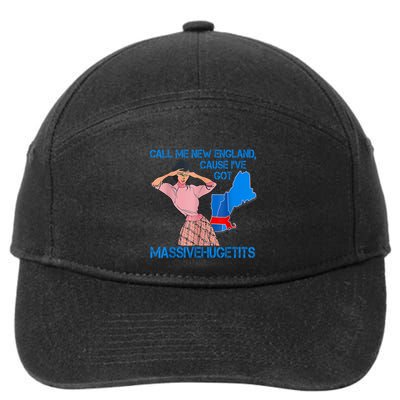 Call Me New England Cause I Got Massivehugetits 7-Panel Snapback Hat