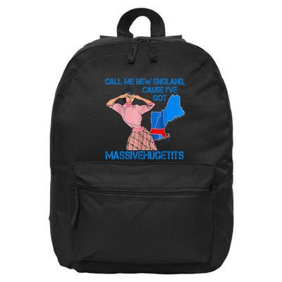 Call Me New England Cause I Got Massivehugetits 16 in Basic Backpack