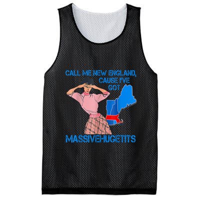 Call Me New England Cause I Got Massivehugetits Mesh Reversible Basketball Jersey Tank