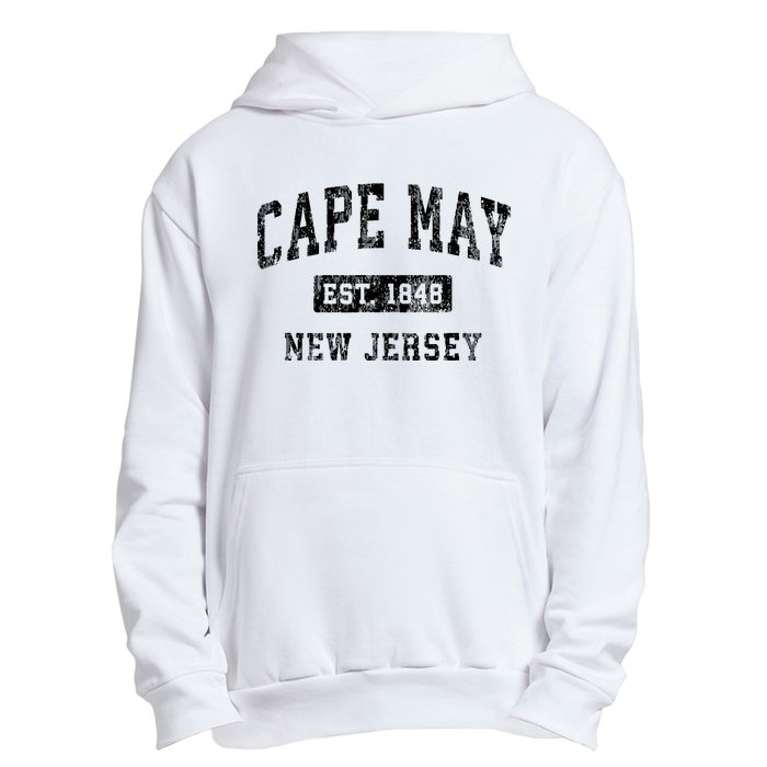 Cape May New Jersey Nj Vintage Established Sports Design Urban Pullover Hoodie