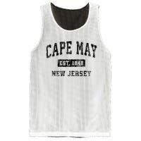 Cape May New Jersey Nj Vintage Established Sports Design Mesh Reversible Basketball Jersey Tank