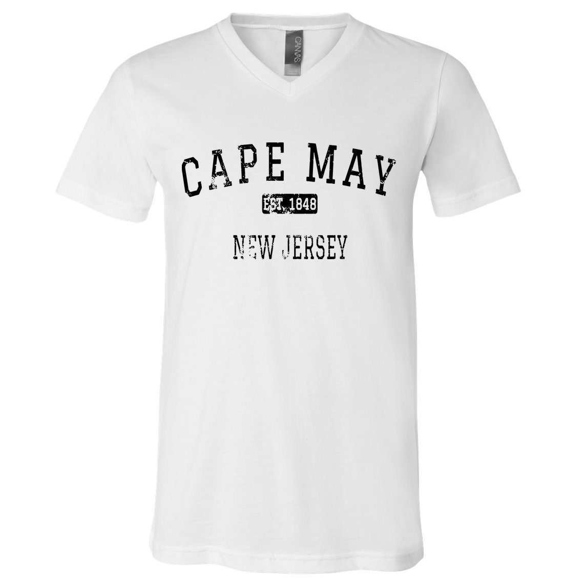 Cape May New Jersey Nj Vintage V-Neck T-Shirt