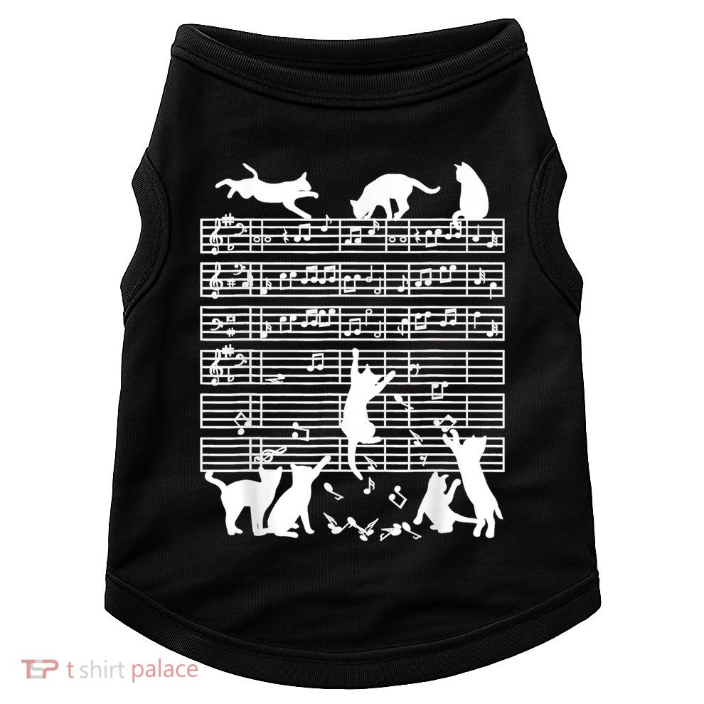 Cats Musical Notes Music Musician Composer Cat Lover Doggie Tank