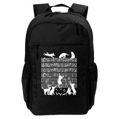 Cats Musical Notes Music Musician Composer Cat Lover Backpack