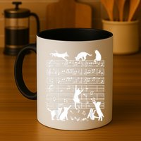Cats Musical Notes Music Musician Composer Cat Lover Mug
