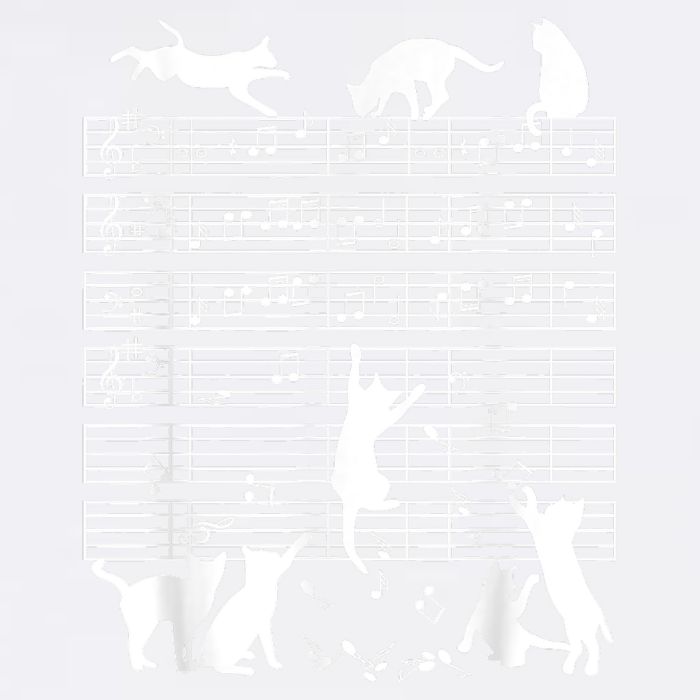 Cats Musical Notes Music Musician Composer Cat Lover Garment-Dyed Sweatshirt