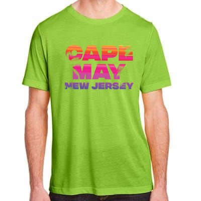 Cape May Nj Rainbow Souvenir Colorful Sunset Family Trip Gift Adult ChromaSoft Performance T-Shirt