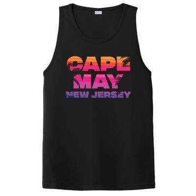 Cape May Nj Rainbow Souvenir Colorful Sunset Family Trip Gift PosiCharge Competitor Tank