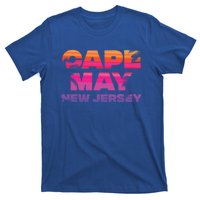 Cape May Nj Rainbow Souvenir Colorful Sunset Family Trip Gift T-Shirt