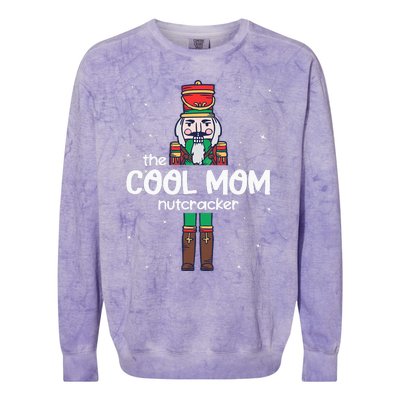 Cool Mom Nutcracker Family Matching Colorblast Crewneck Sweatshirt