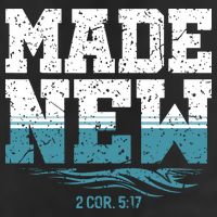 Christian Made New Baptism 7 Panel Mesh Trucker Snapback Hat
