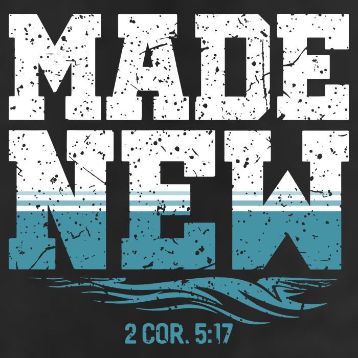 Christian Made New Baptism 7 Panel Mesh Trucker Snapback Hat