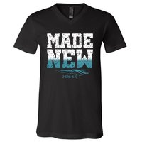 Christian Made New Baptism V-Neck T-Shirt